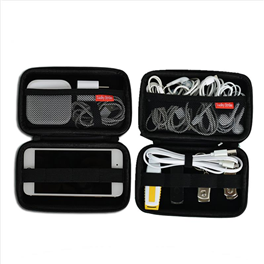 EVA travel carrying case for cellphone, power bank, earphone, USB cable etc
